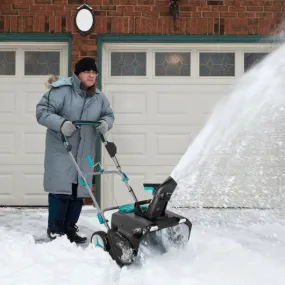 20 Inch Cordless 2 x 4.0Ah 40V Battery-Powered Snow Thrower-Black