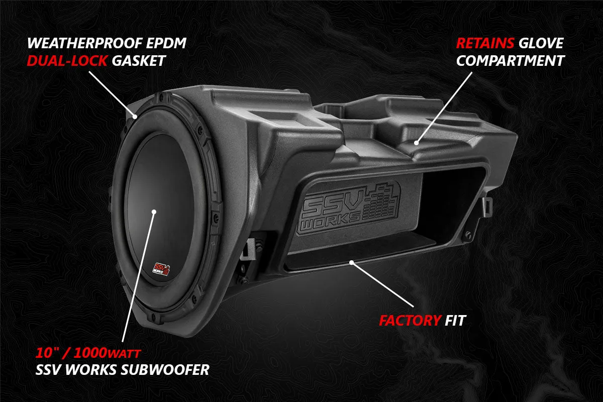 2014-2023 Polaris RZR V-Spec 5-Speaker Plug-&-Play Kit with JVC