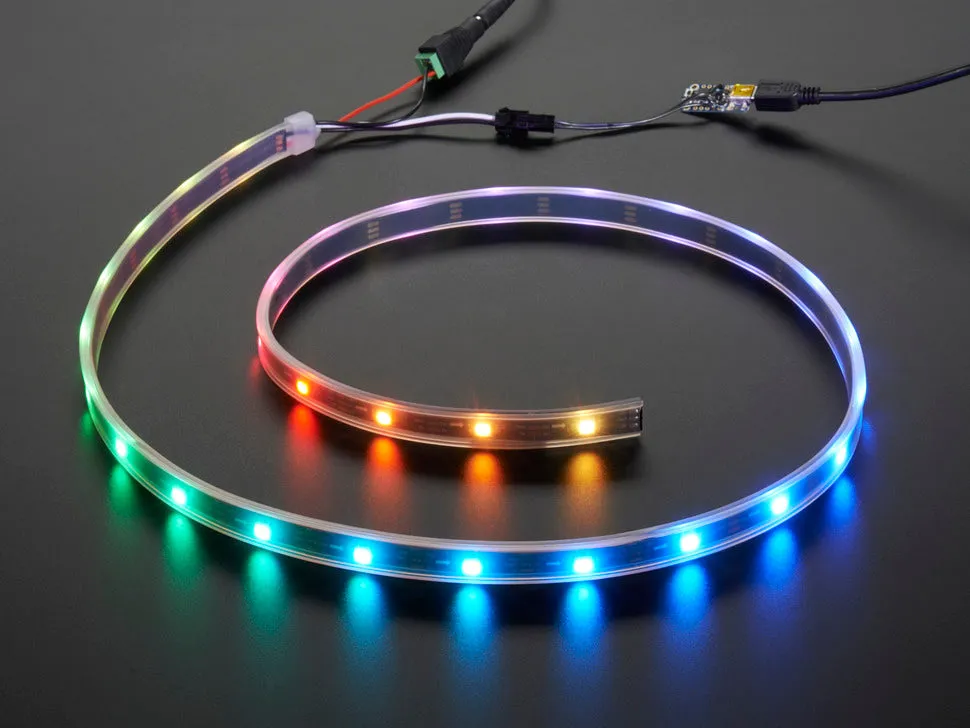 Adafruit NeoPixel LED Strip Starter Pack - 30 LED meter - Black