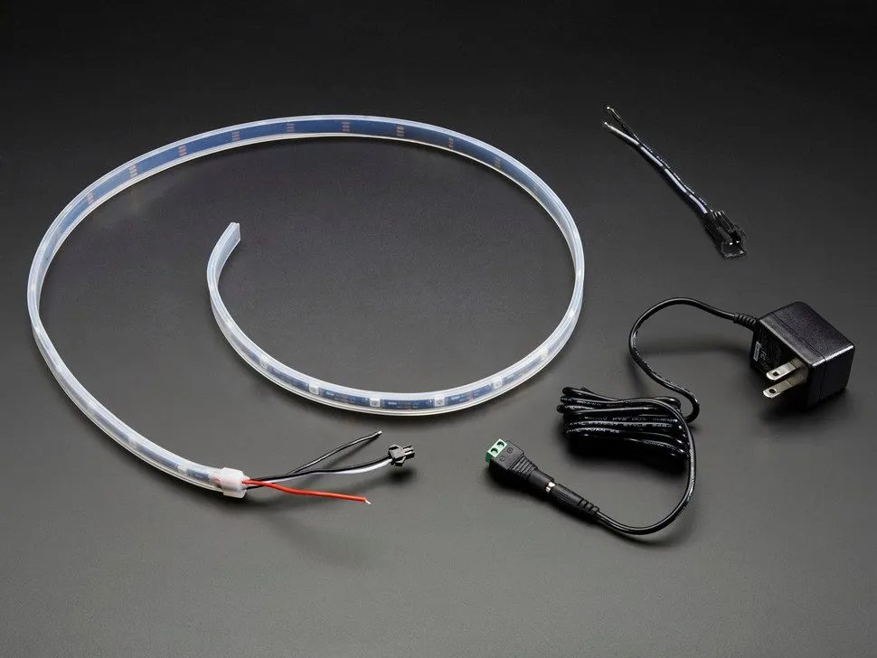 Adafruit NeoPixel LED Strip Starter Pack - 30 LED meter - Black