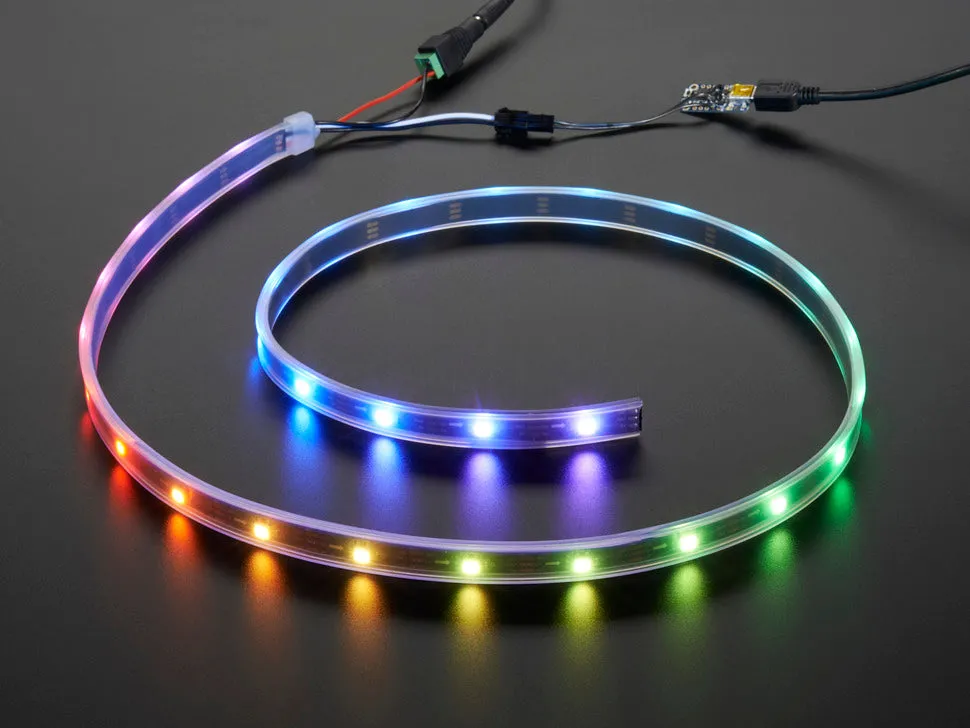 Adafruit NeoPixel LED Strip Starter Pack - 30 LED meter - Black