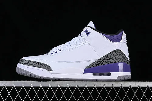 AIR JORDAN 3 PINE GREEN WHITE/BLACK/GREY/PURPLE