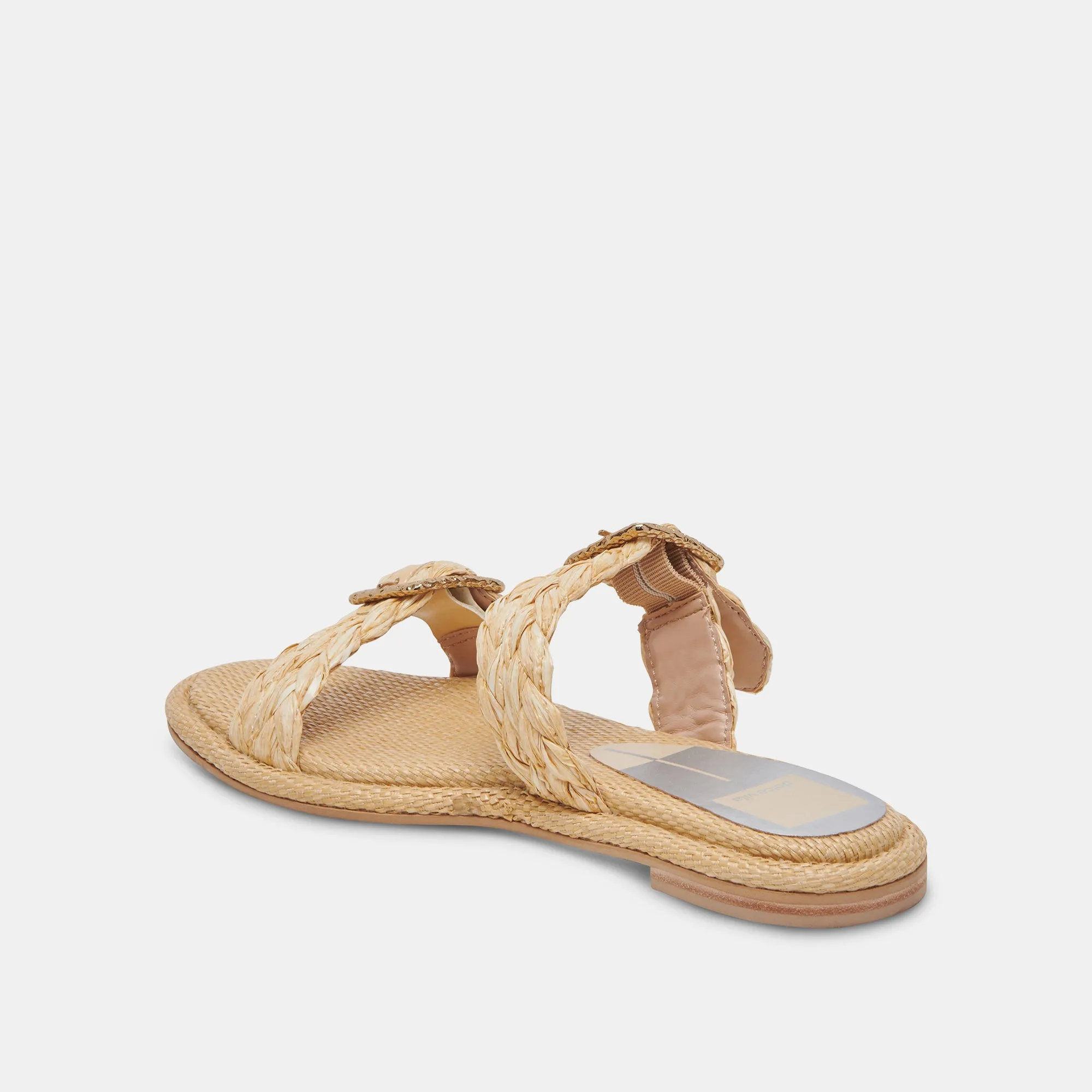 ALAINA SANDALS LT NATURAL RAFFIA