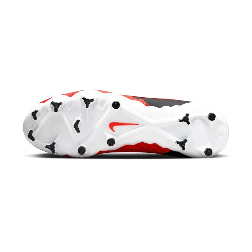 All Gender Nike Phantom GX Academy MG Soccer Cleat - Bright Crimson/Black-White- Regular (D)