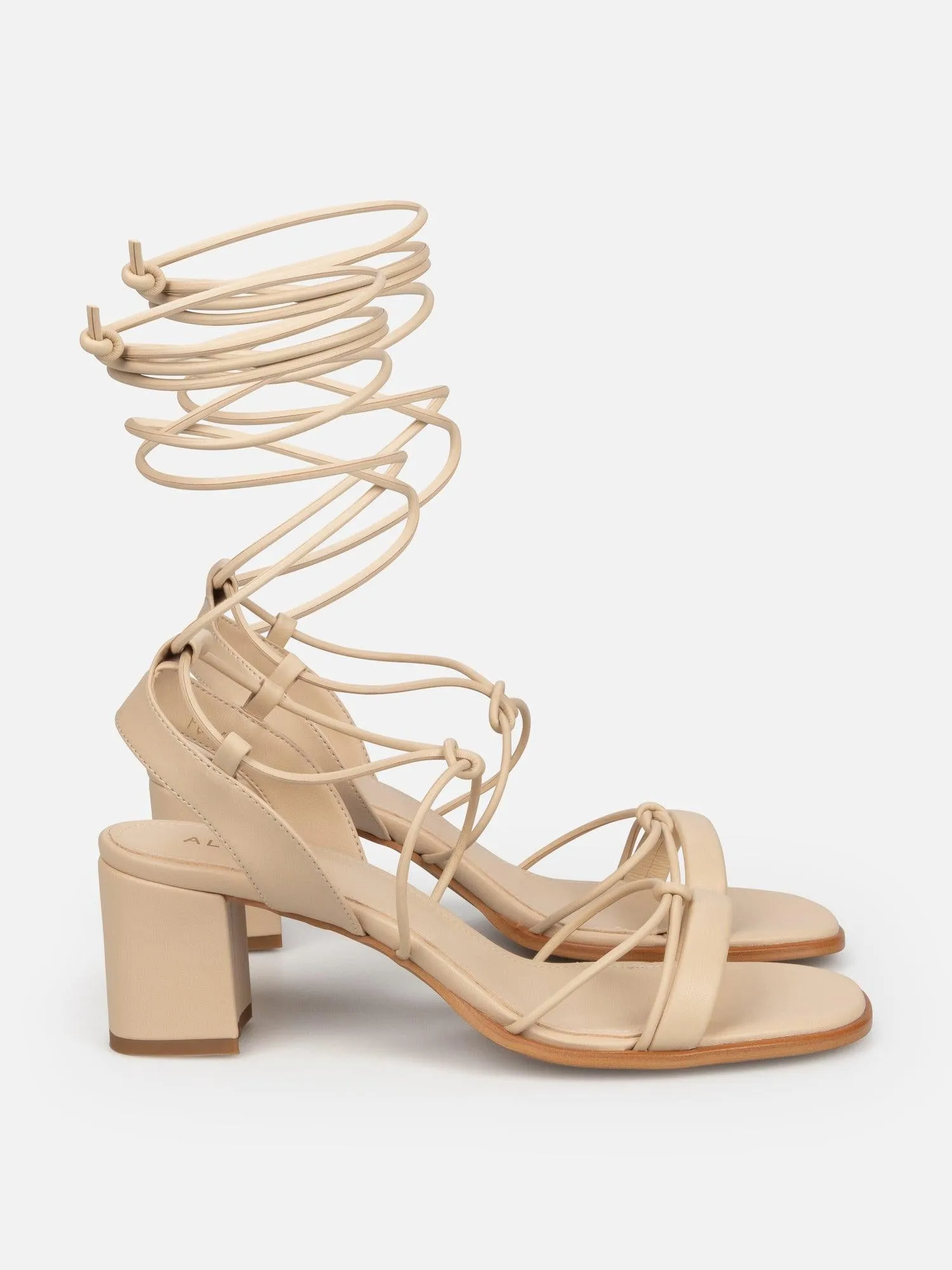 Alohas Sophie Corn Vegan Sand Strappy Sandals - Corn