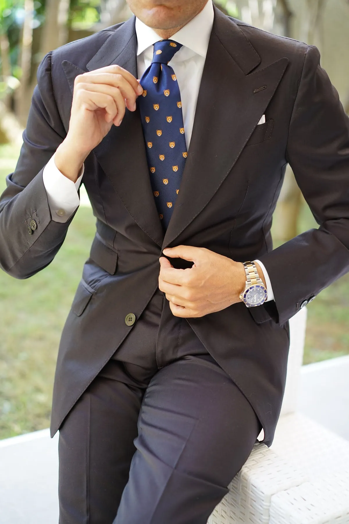 American Brown Bear Tie