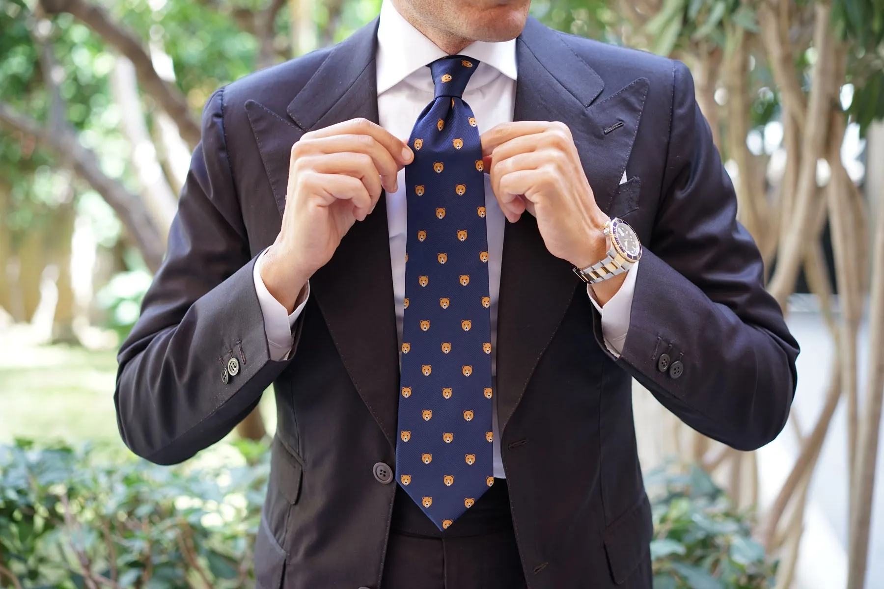 American Brown Bear Tie