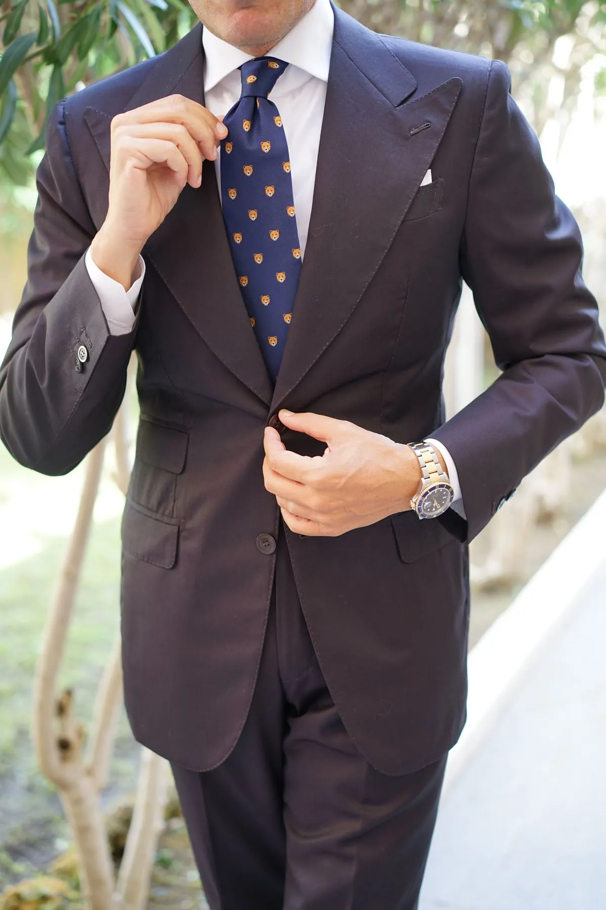 American Brown Bear Tie