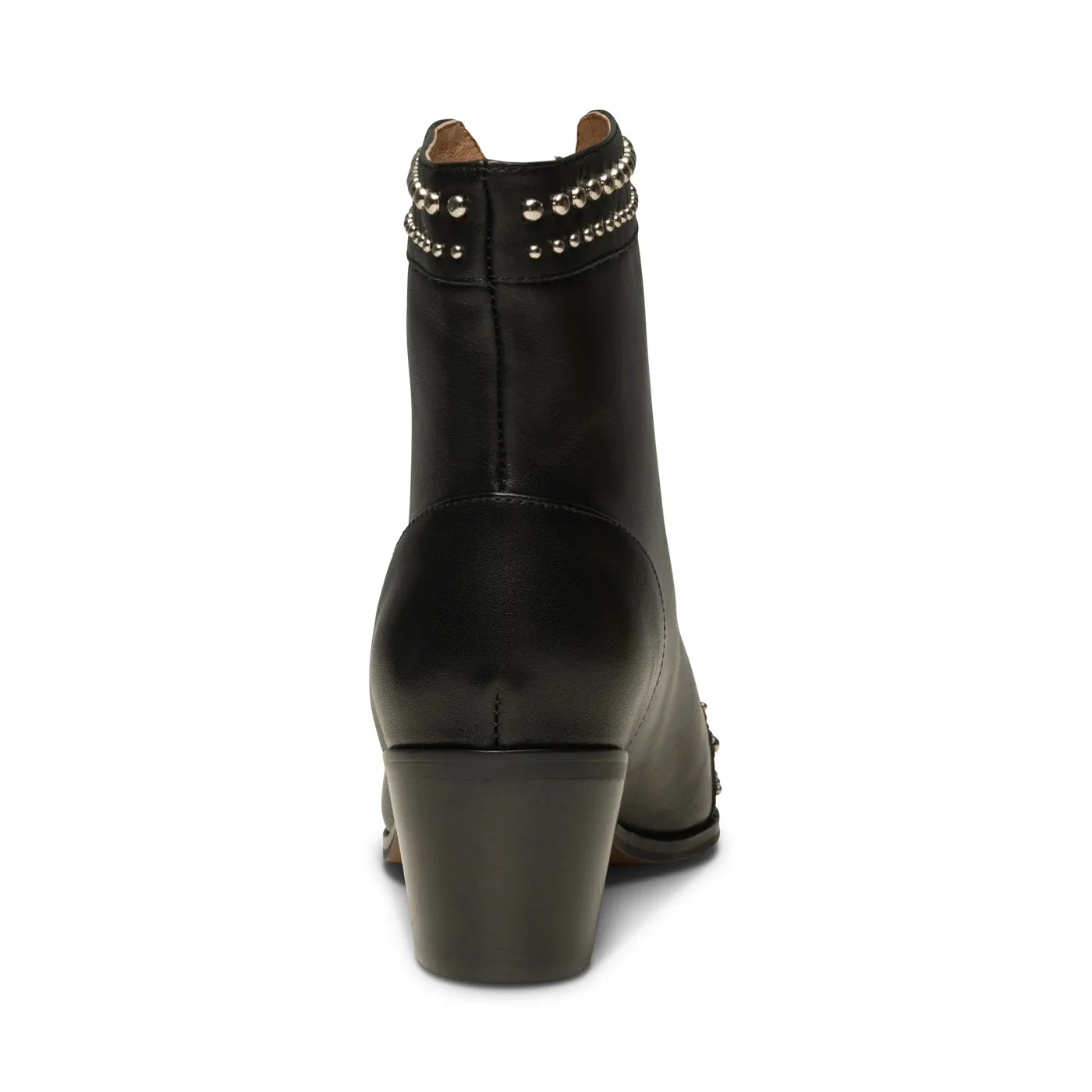 Annika western stud ruskind - BLACK