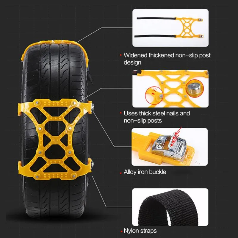 Anti-Slip Tire Snow Car Chain