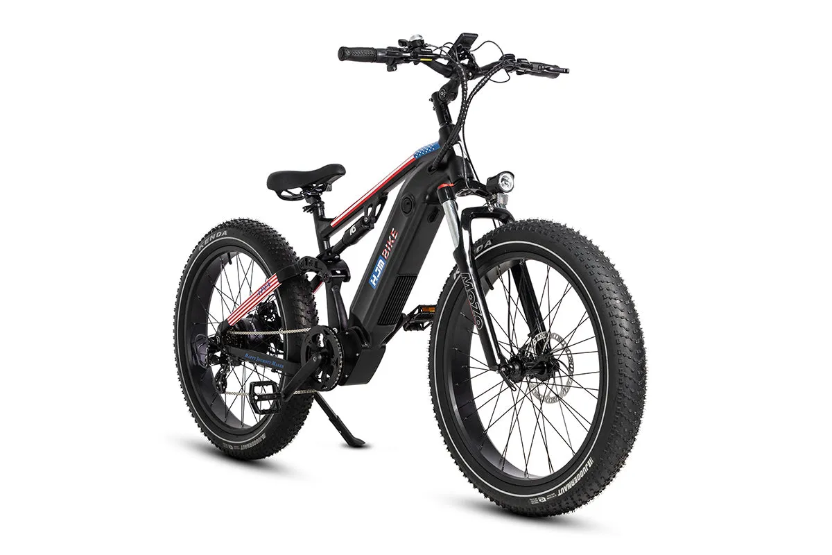 Apex Full Suspension Fat Tire Ebike 1000W