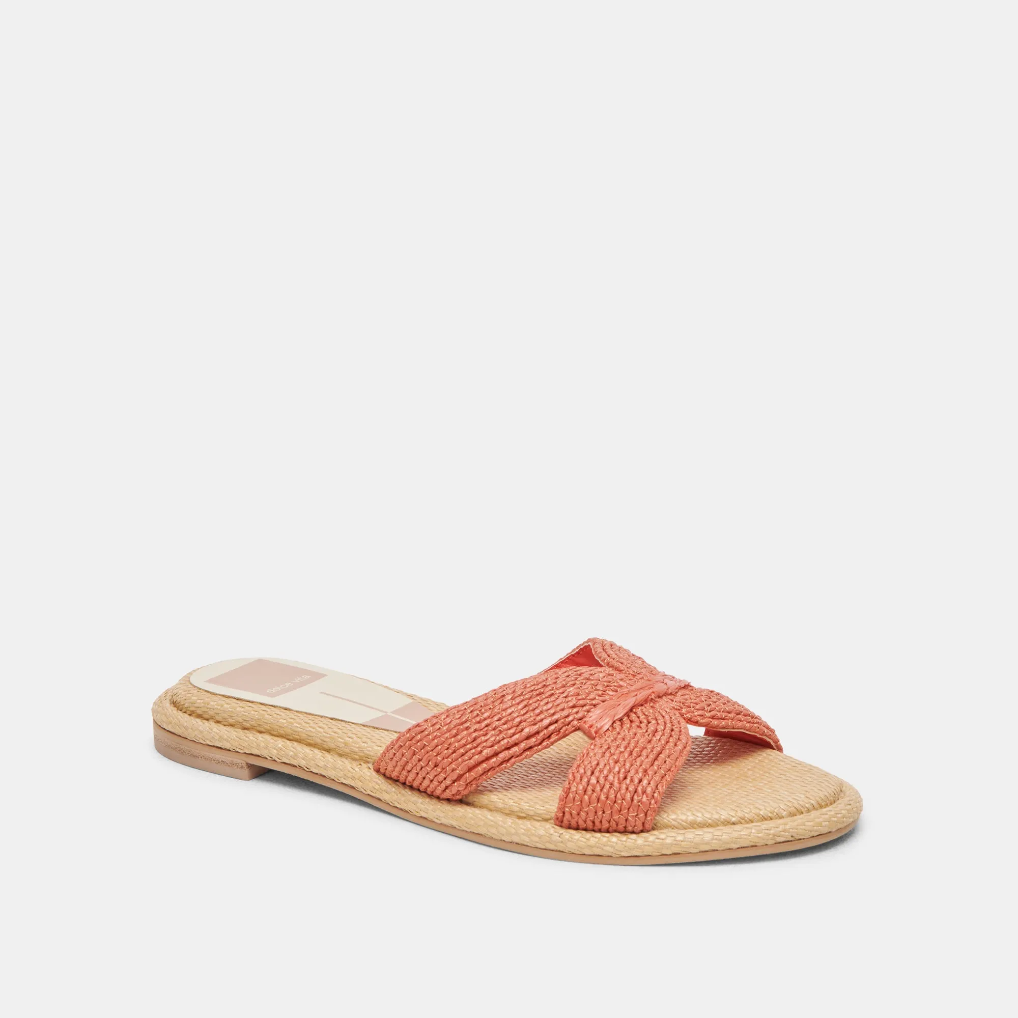 ATOMIC WIDE SANDALS PERSIMMON RAFFIA