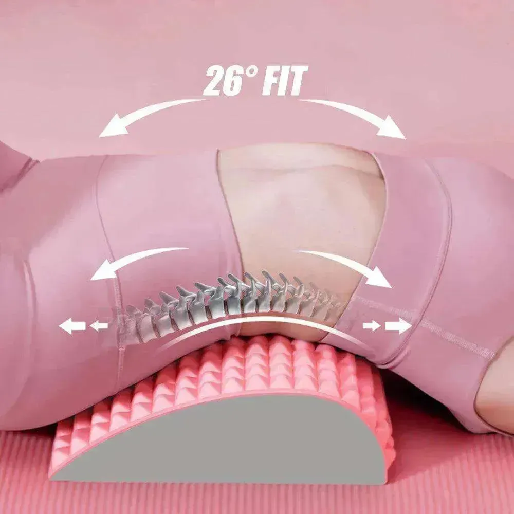 Back Stretcher & Neck Lumbar Support Massager Pillow