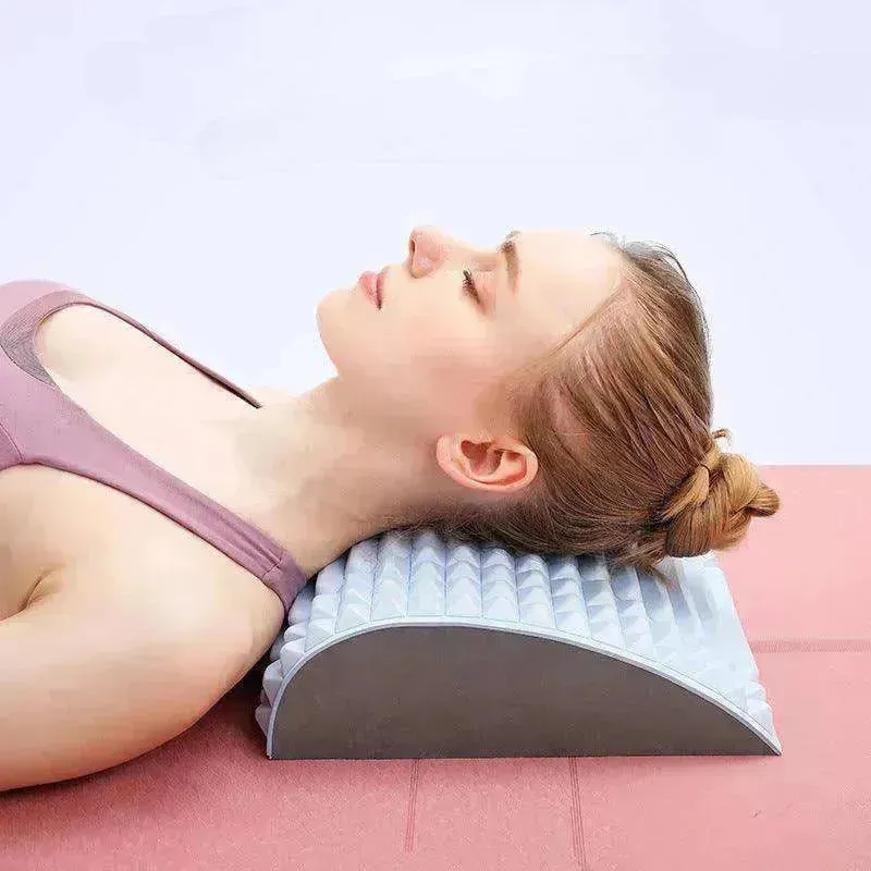 Back Stretcher & Neck Lumbar Support Massager Pillow