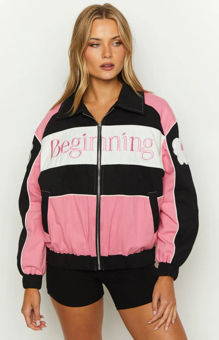 Beginning Pink Bomber Jacket