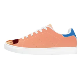 Blue Sail Vegan Leather Sneakers | Low Top Customized | Shoe Zero