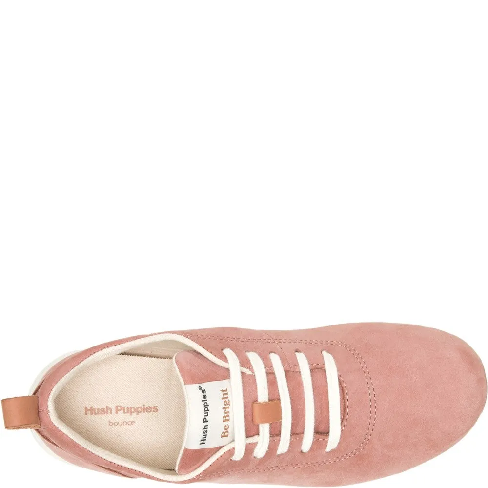 Blush Good Leather Lace-Up Trainers