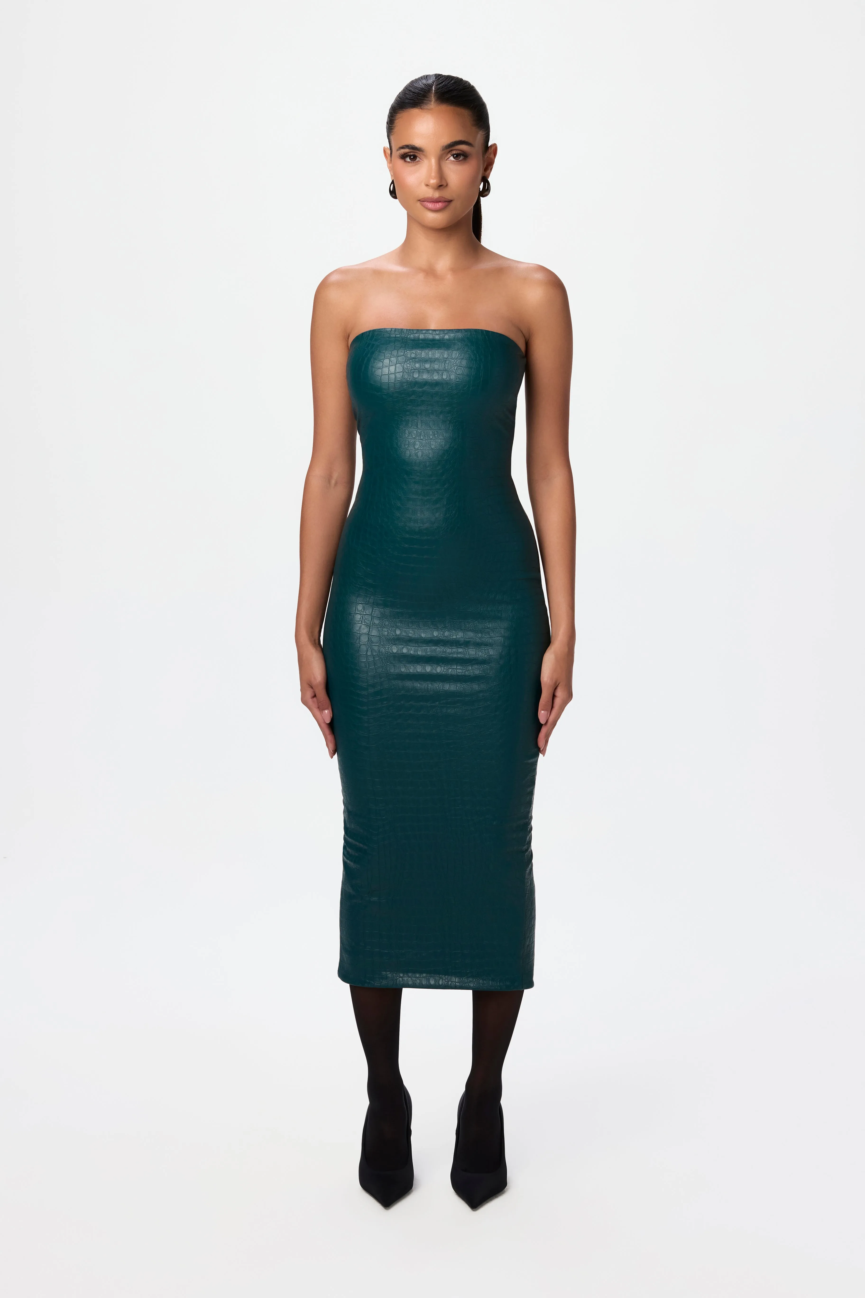 Croc Tube Midi Dress