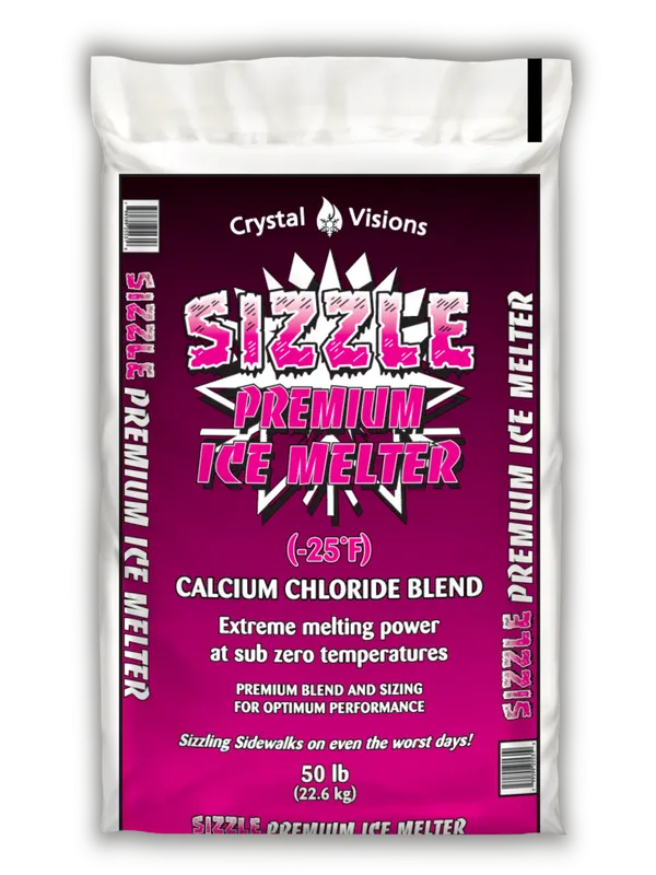 CRYSTAL VISIONS Sizzle Premium Ice Melter (50 lb Bag)