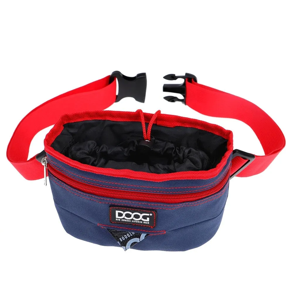 DOOG Large Good Dog Treat Pouch - Navy/Red