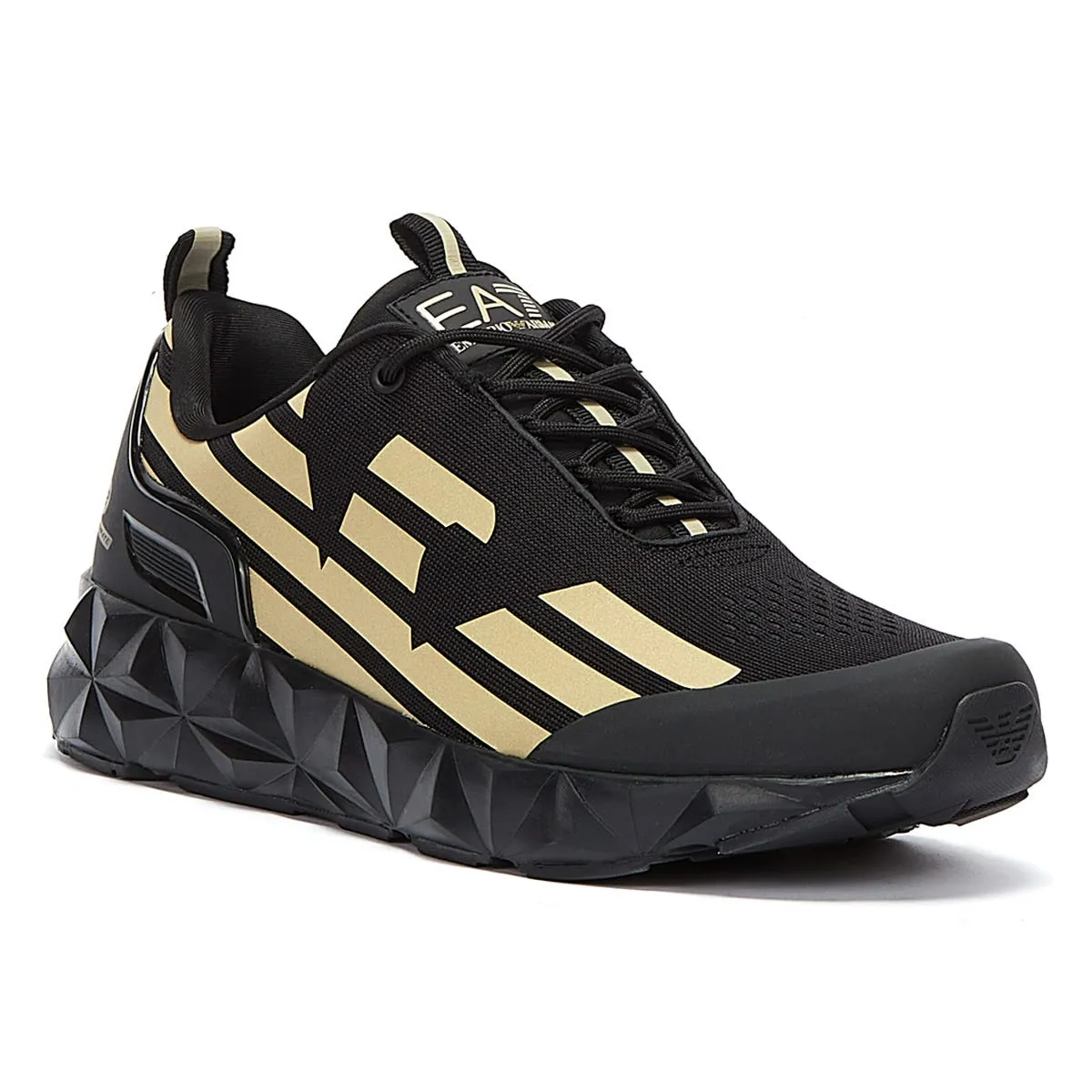 EA7 Ultimate C2 Kombat Mens Triple Black / Gold Trainers