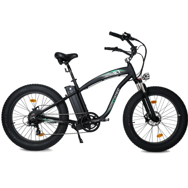 Ecotric Hammer Electric Fat Tire Beach/Snow Bike, 48V/13Ah, 750W