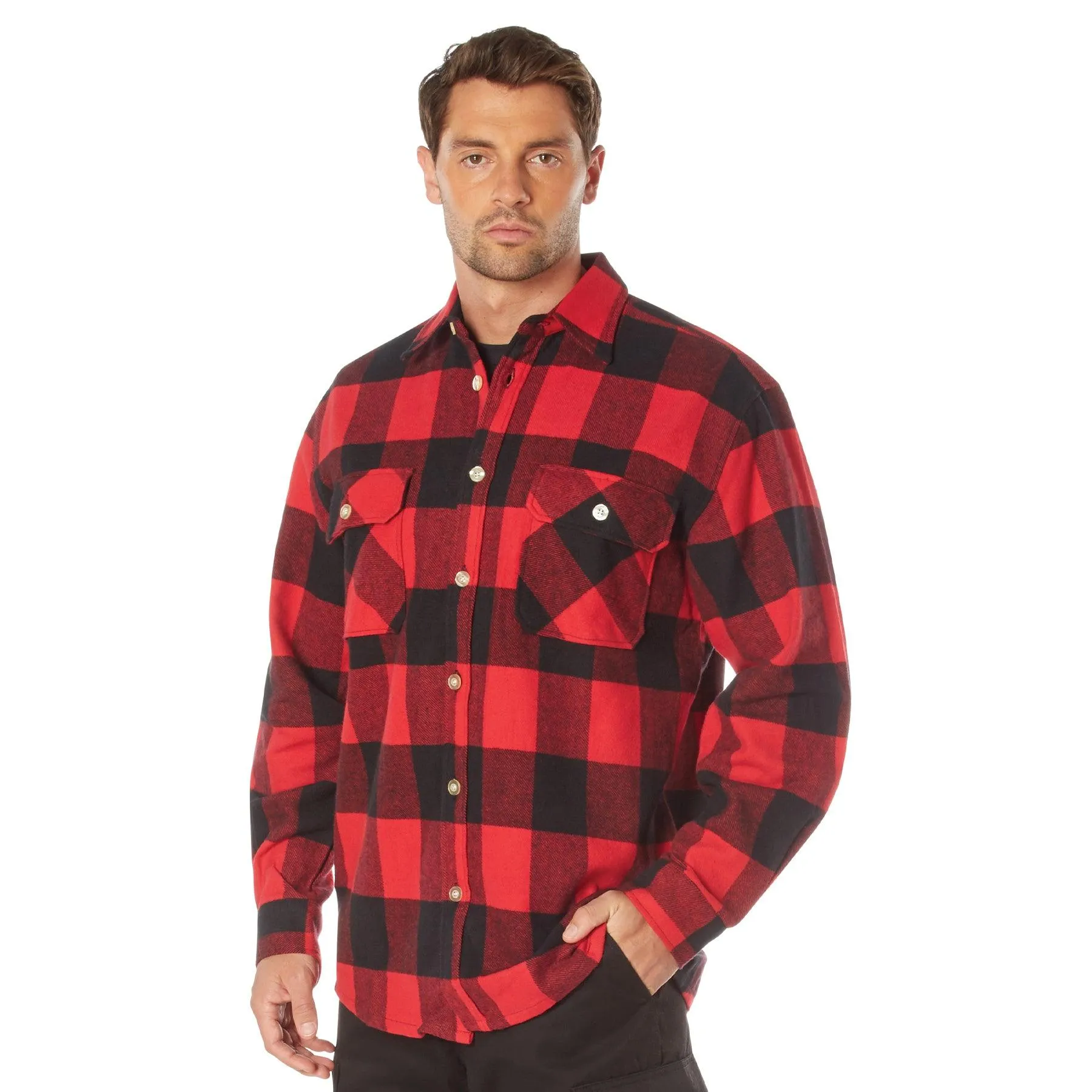 Extra Heavyweight Buffalo Plaid Flannel Shirt