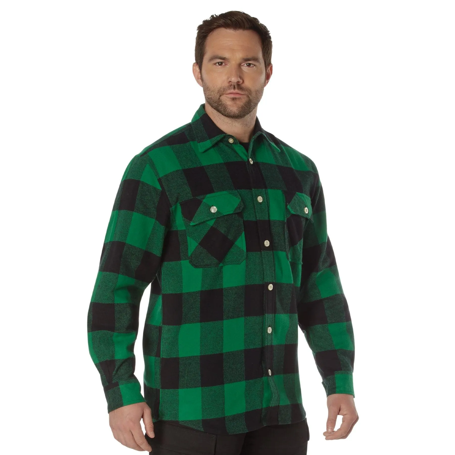 Extra Heavyweight Buffalo Plaid Flannel Shirt