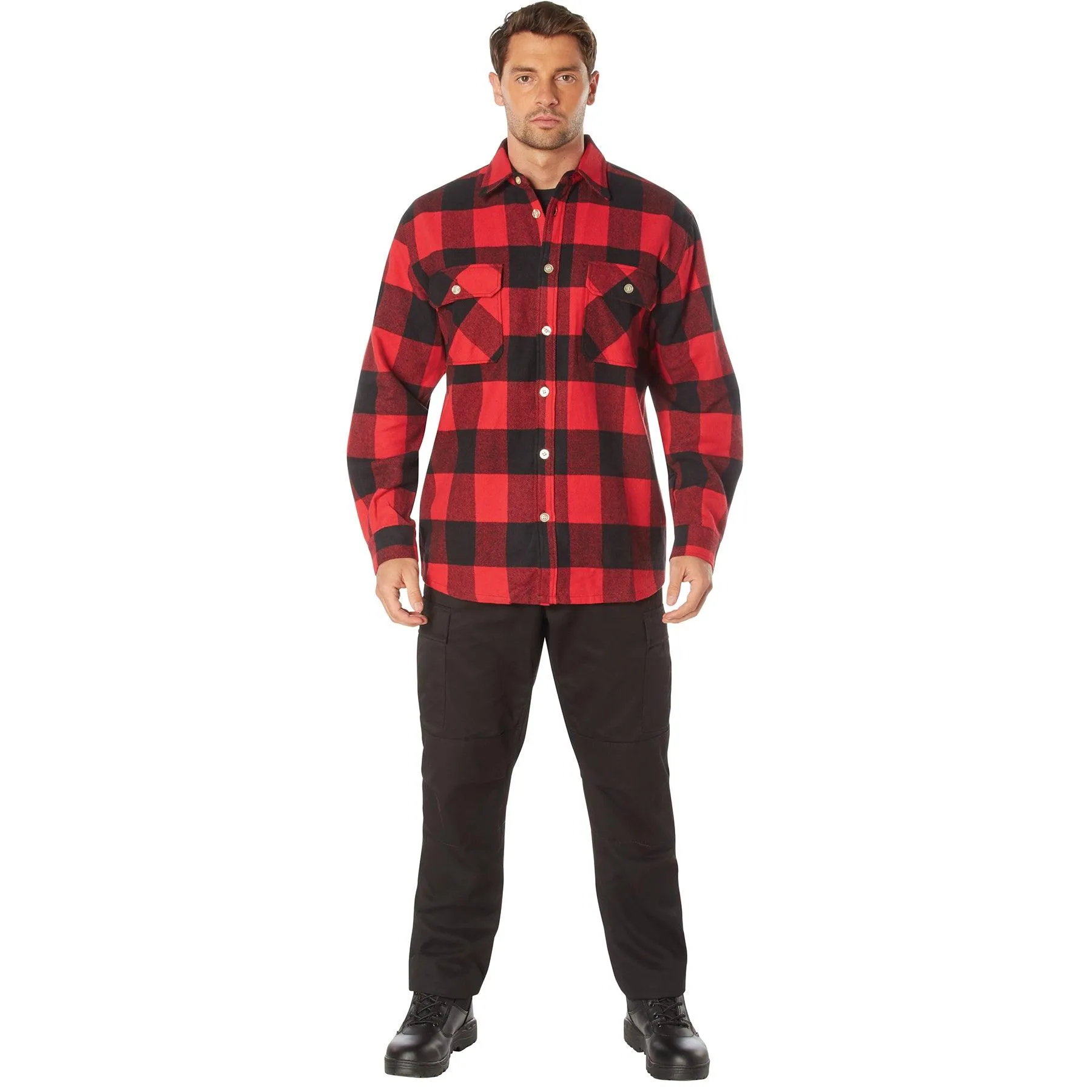 Extra Heavyweight Buffalo Plaid Flannel Shirt