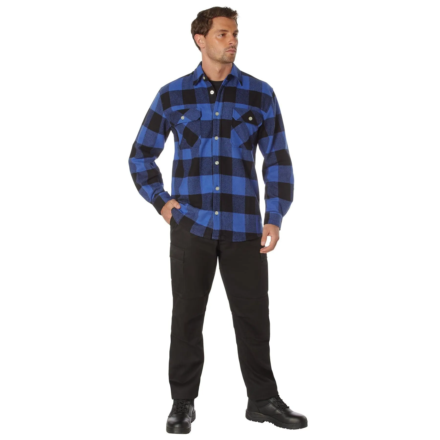 Extra Heavyweight Buffalo Plaid Flannel Shirt