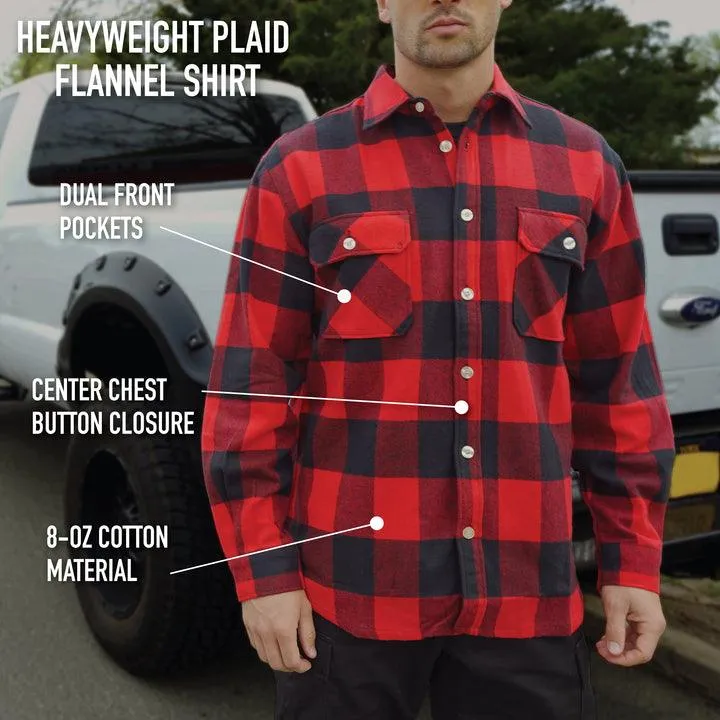 Extra Heavyweight Buffalo Plaid Flannel Shirt