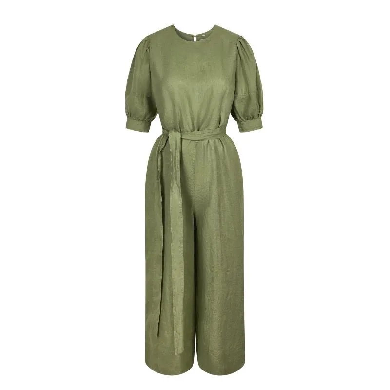 Faye Organic Linen Jumpsuit by Komodo (2 colour options)