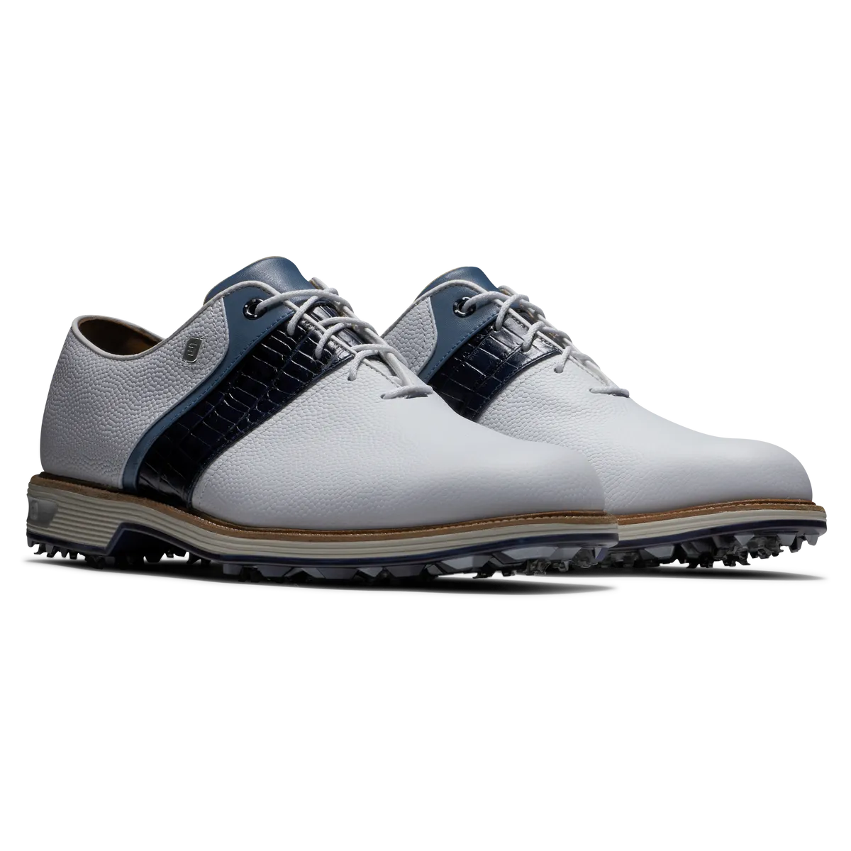 FootJoy Men's Premier Golf Shoes- White/Black/Navy