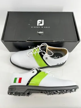 Footjoy Myjoys Premiere Series Packard Golf Shoes Italy Flag 9 W