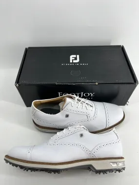 Footjoy Myjoys Premiere Series Packard Golf Shoes White 7 Narrow