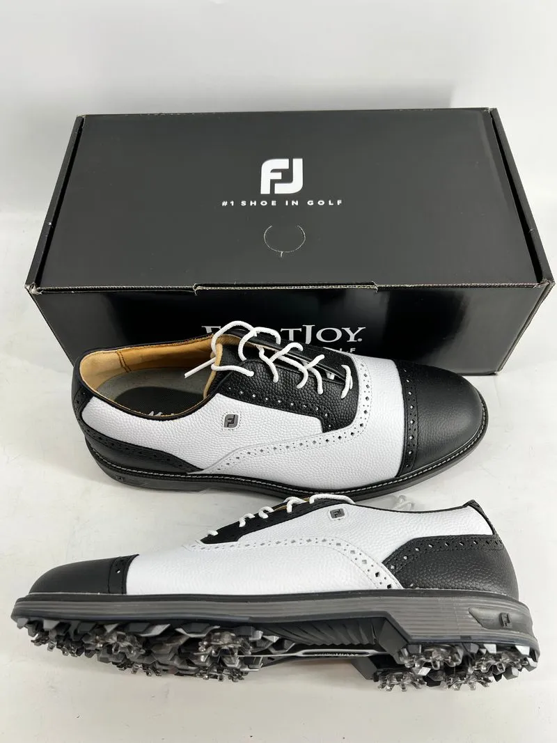 Footjoy Myjoys Premiere Series Tarlow Golf Shoes White Black 10 Medium