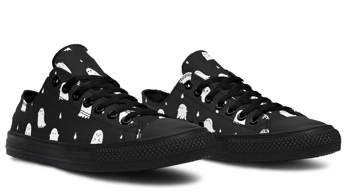 Ghost Party Low Tops - Classic Premium Canvas Shoes with Comfortable and Durable Soles