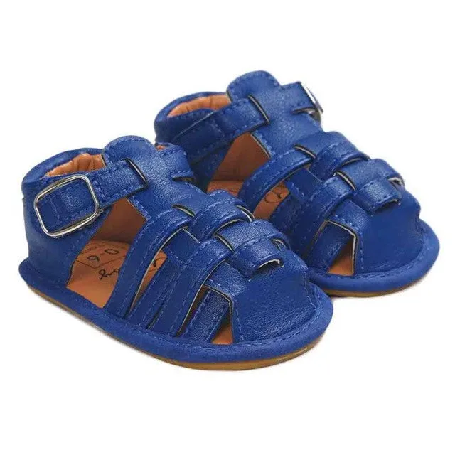 Gladiator Style Closed Front Baby Boy or Girl Sandals