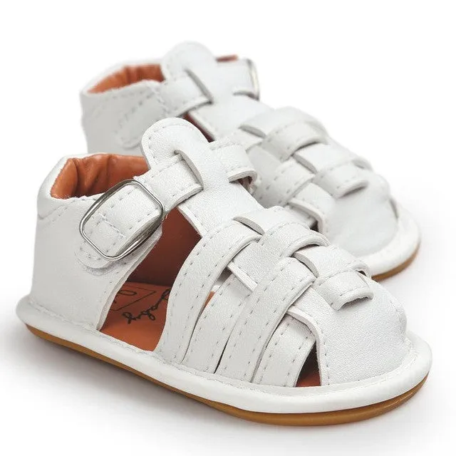 Gladiator Style Closed Front Baby Boy or Girl Sandals