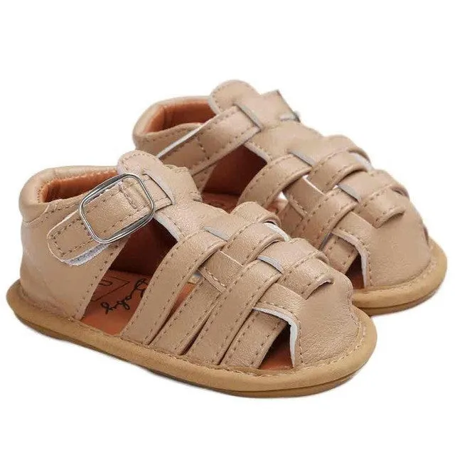 Gladiator Style Closed Front Baby Boy or Girl Sandals