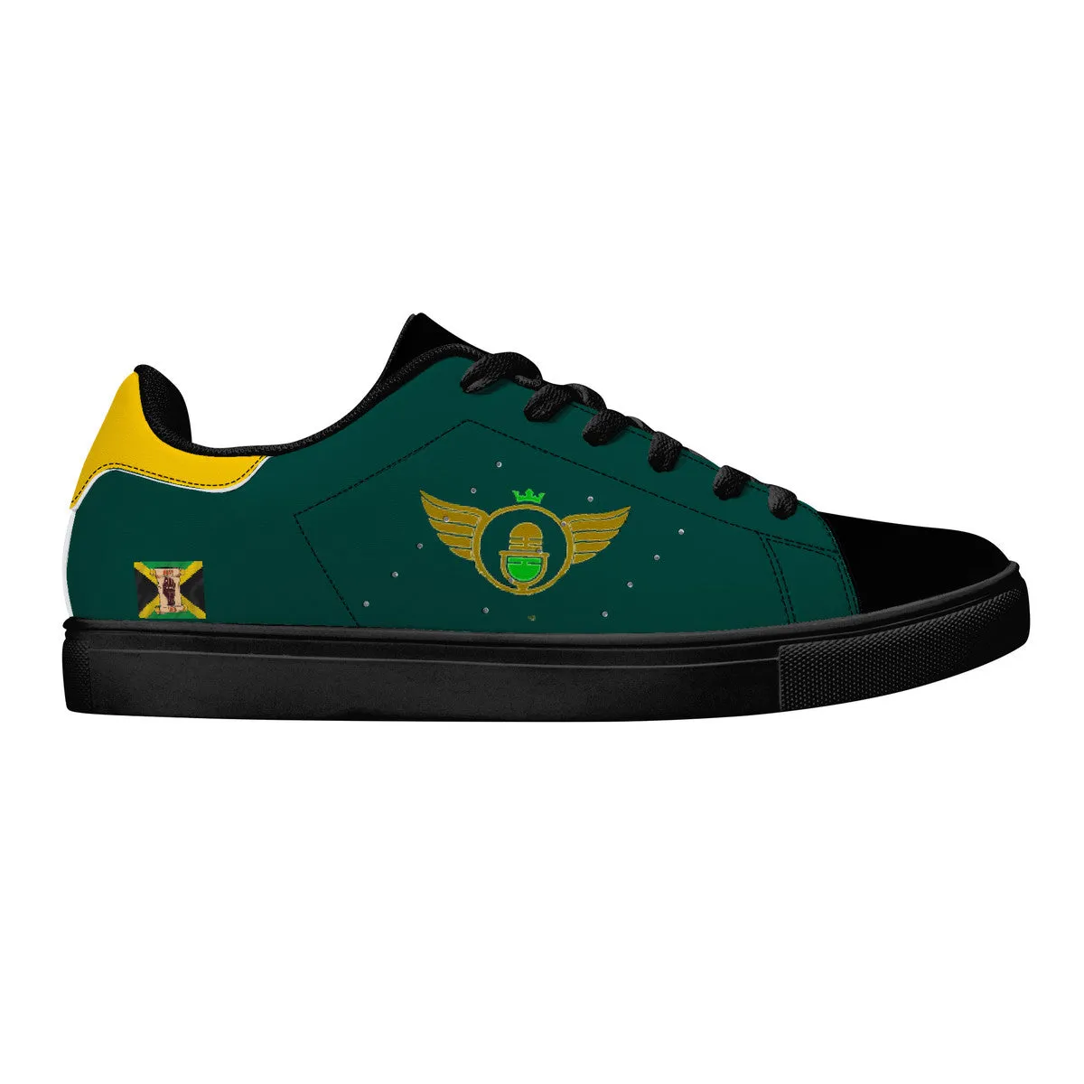 Gold Series - Gold and Green | Low Top Customized | Shoe Zero