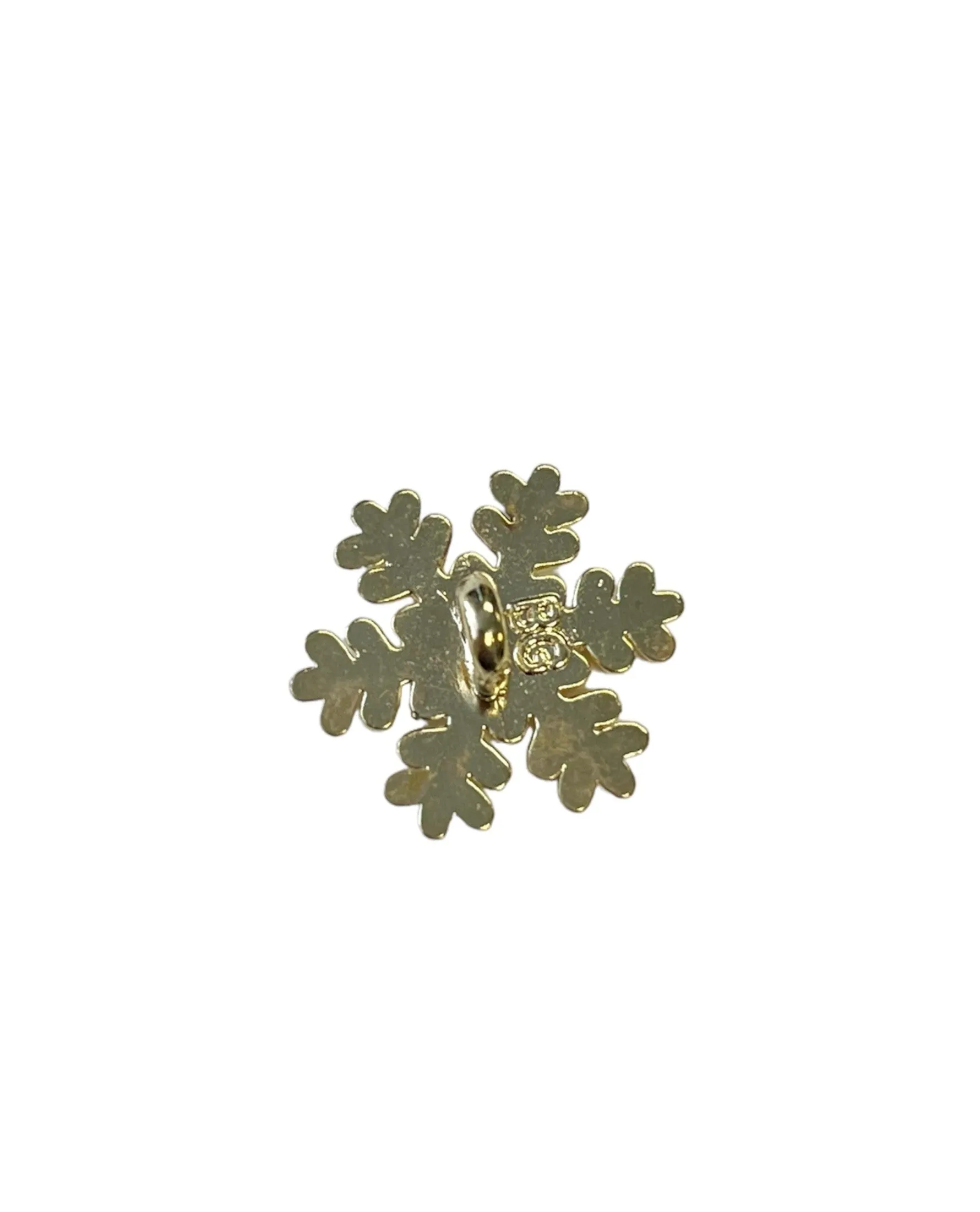 Gold Snowflake Bulk Button