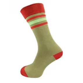 Green and red Bamboo socks