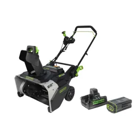 Greenworks 82V 22" Snow Thrower with 5Ah Battery and Dual Port Charger