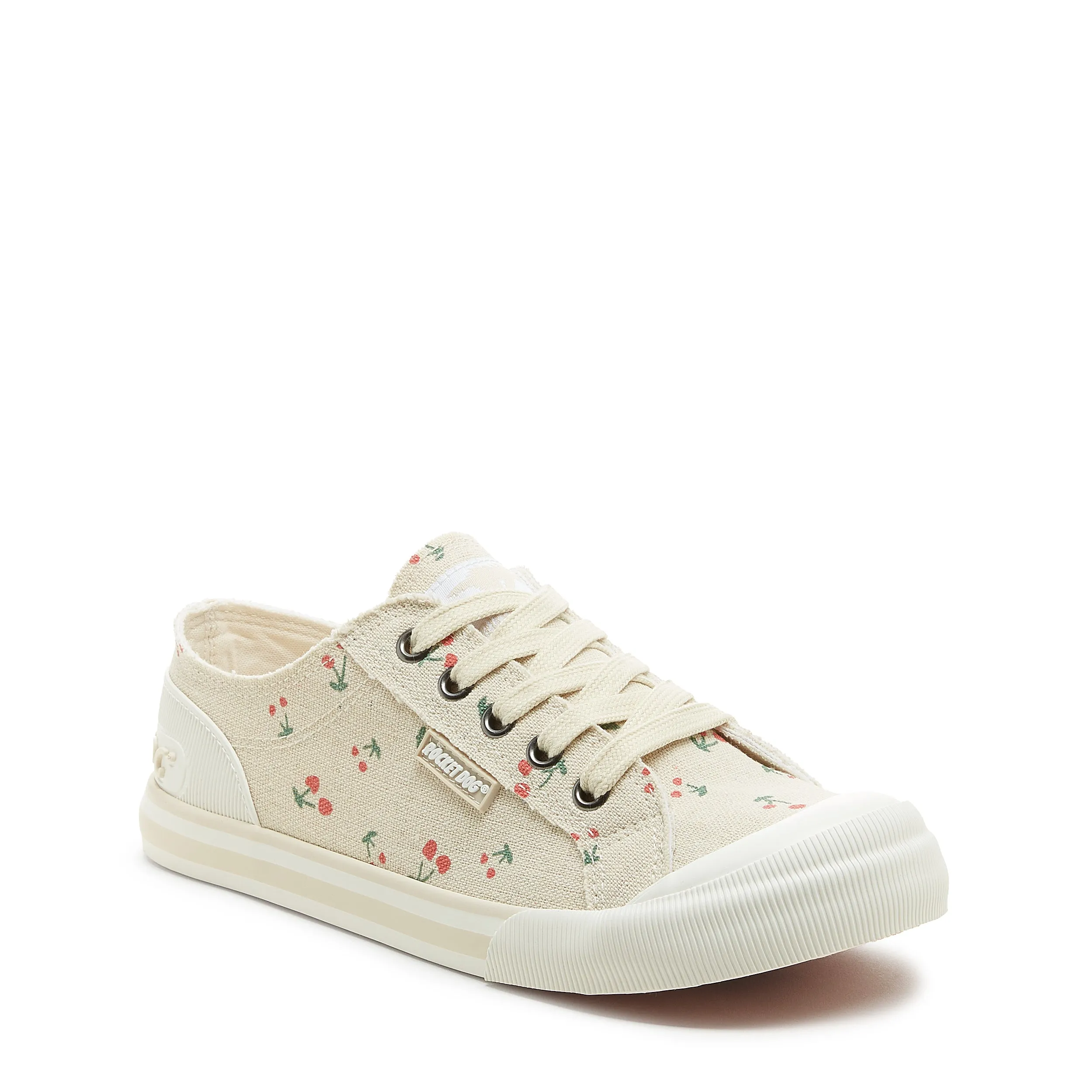 Jazzin Recycled Cotton Cherry Print Trainers