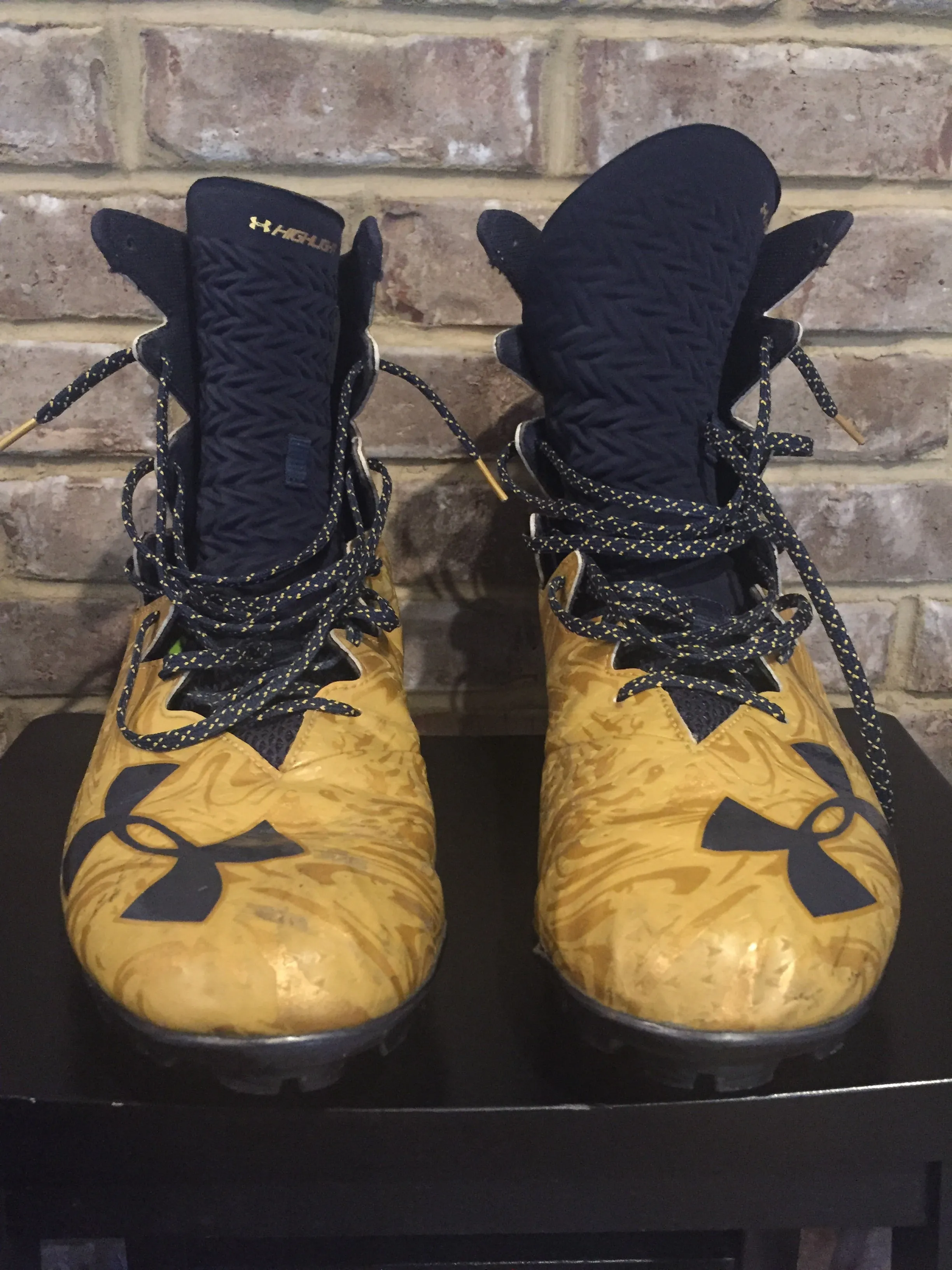 Jerry Tillery 2017 Notre Dame Team Issued/ Game Used Under Armour Cleats #99