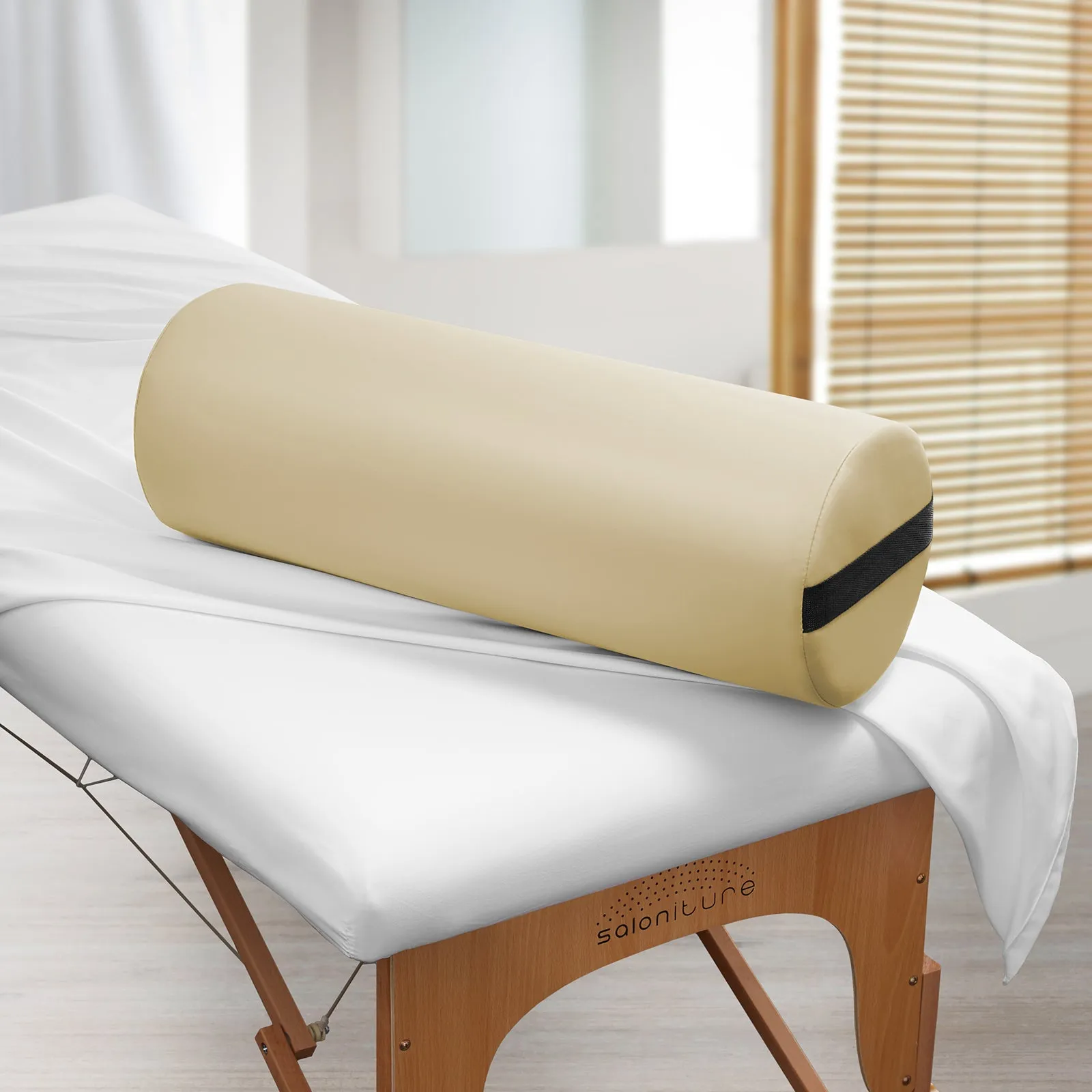 Jumbo Round Massage Table Bolster by Saloniture