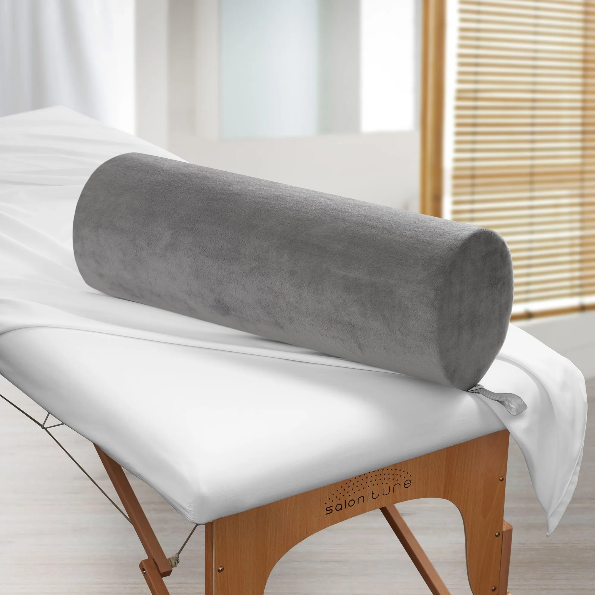 Jumbo Round Massage Table Bolster by Saloniture