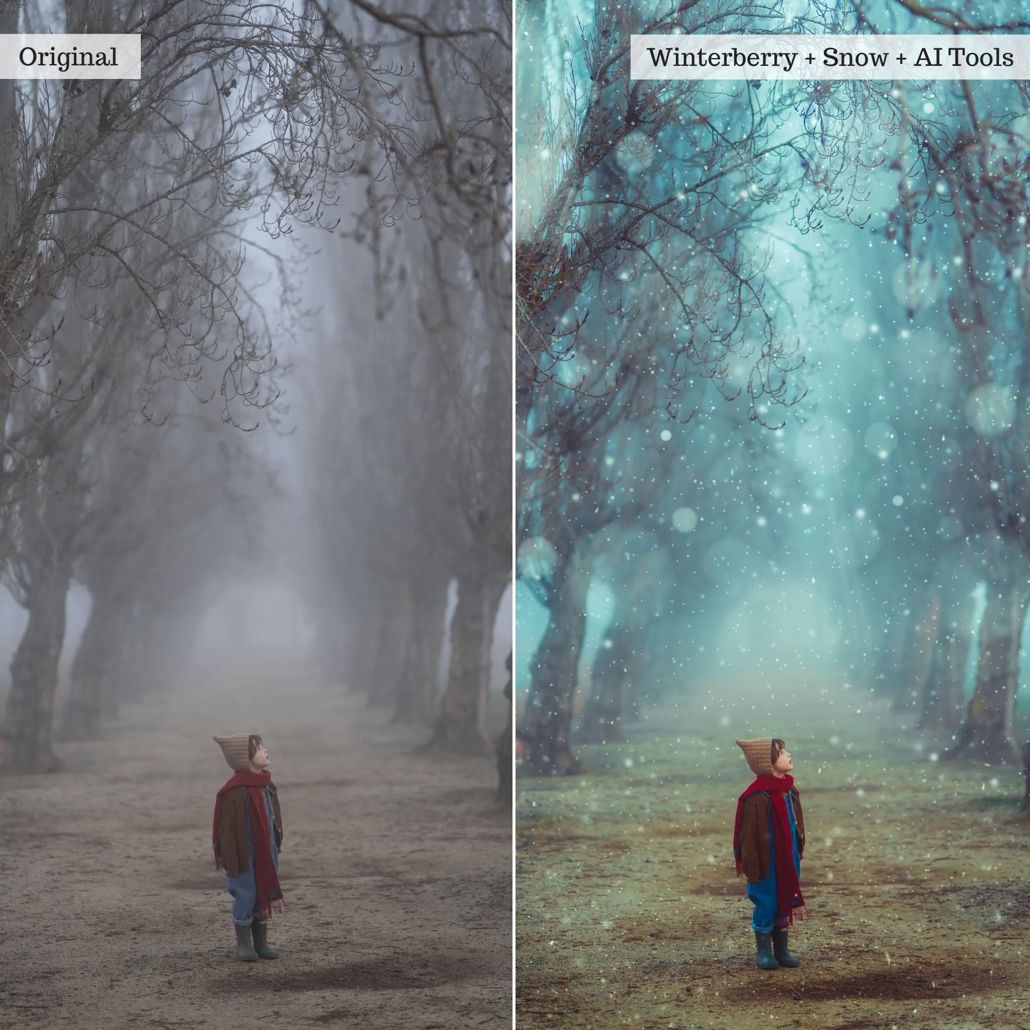 Let it Snow! 2.0 Winter Lightroom Presets & AI Tools – Desktop & Mobile