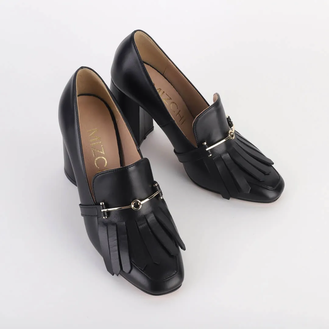 LIDER - chunky leather pumps